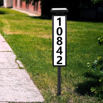 Solar Ground Doorplate Lamp - Outdoor Path Marker Light