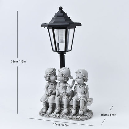 Solar Hexagonal Garden Lamp - Geometric Outdoor Path Light