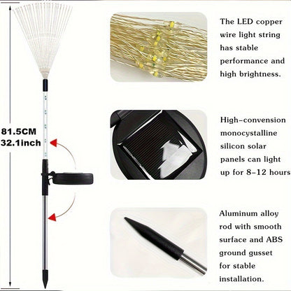 Solar LED Smoke Effect Lamp - Outdoor Courtyard Garden Decor